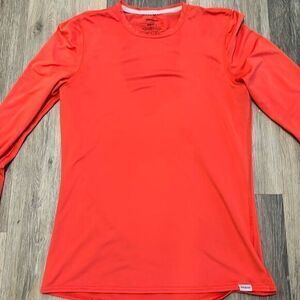 Patagonia women’s silk weight base layer pink long sleeve shirt small